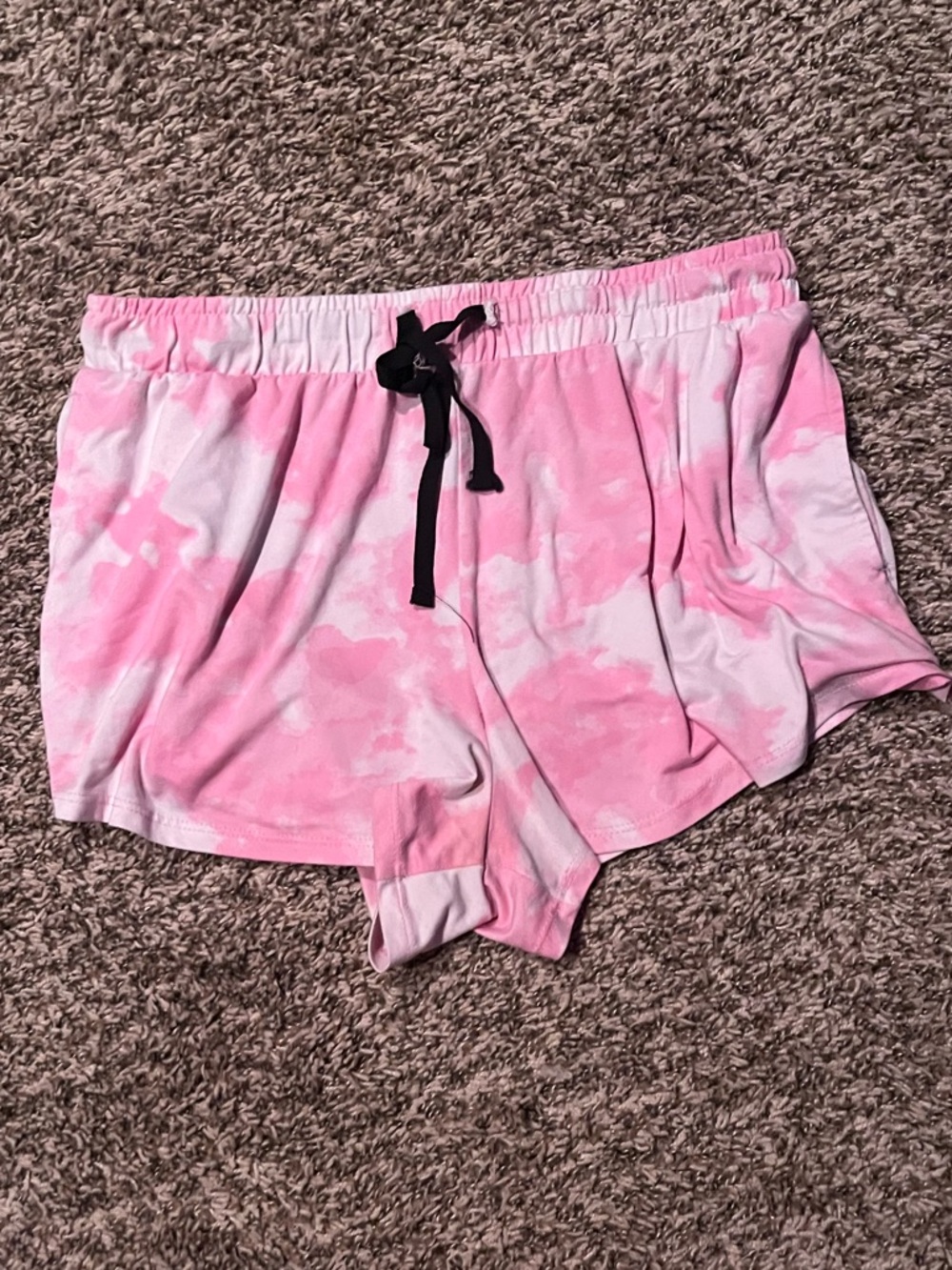 Women’s Pink Tie-Dye Lounge Shorts